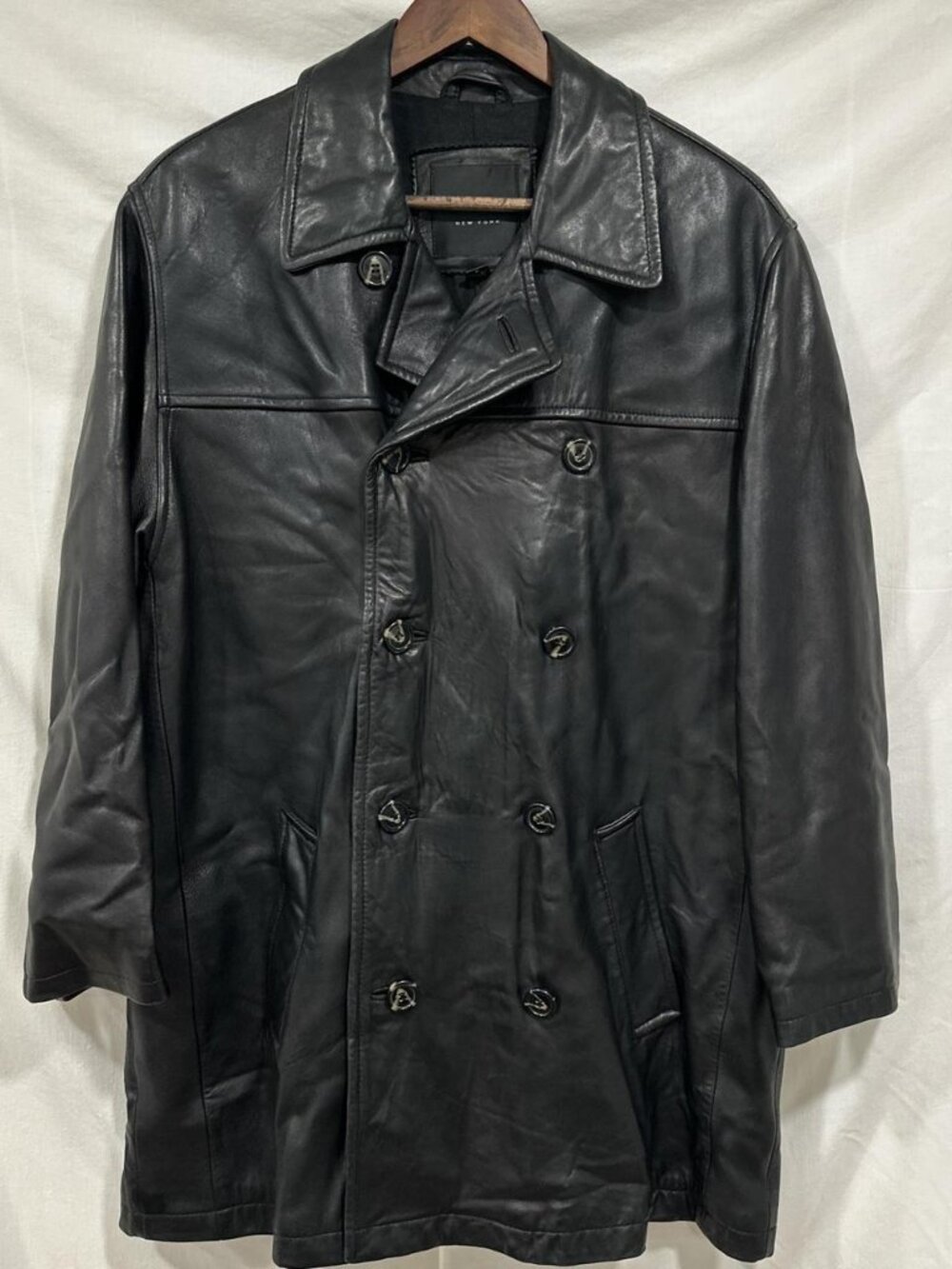 Black leather jacket